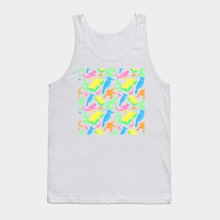 Bright 90's inspired Australian Native Animal Pattern Tank Top